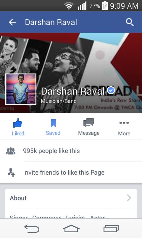 priyavaid25's tweet photo. Only #5k left fr 1million
#spreadlove #DarshanRaval #CelebrationTym🎉🎊🎉 @AasthaT02 @anjalig348 @Darshians @DipZipOfc http://t.co/zynBiE3JiN