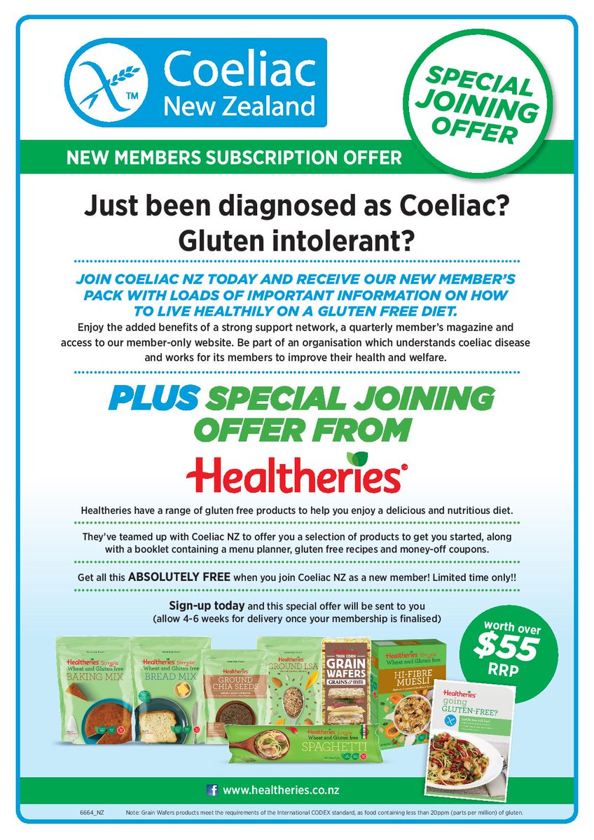 CoeliacNZ's tweet photo. No April Fool here - just one AMAZING deal for new members. Join now - you'd be a fool not to! http://t.co/52aRejcMOC http://t.co/F5vj6pdBVs