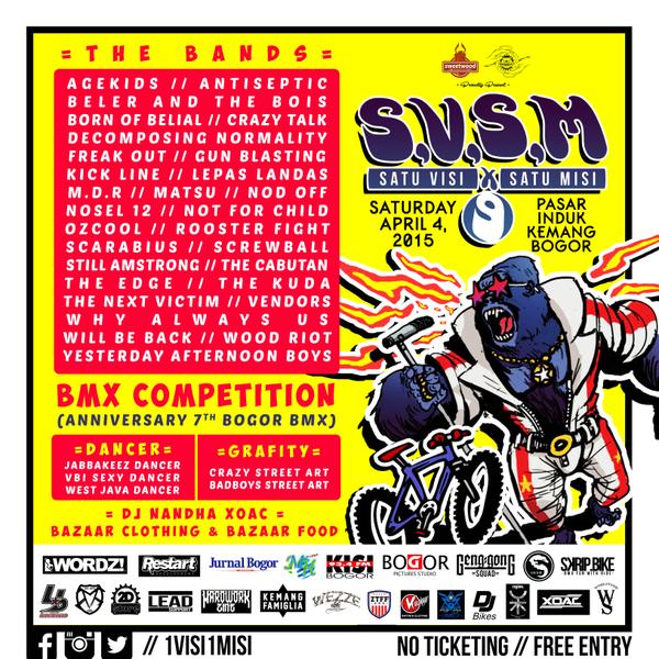 FLYER FIX #SVSM9 ON APRIL 4, 2015 AT PASAR INDUK KEMANG (TU) BOGOR, LETS TO PARTY