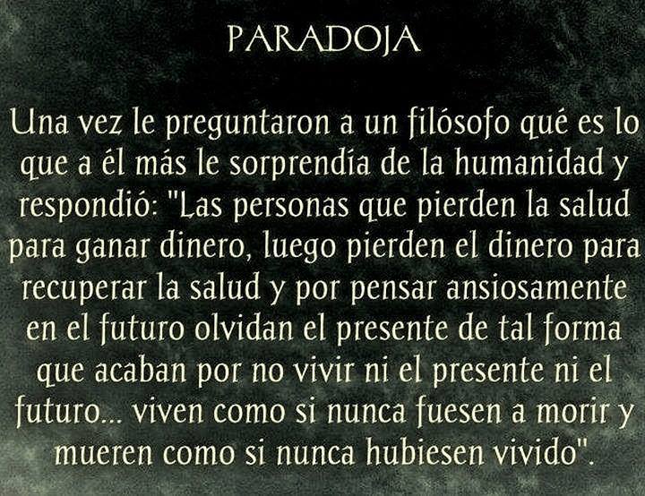 A veces la enfermedad nos enfrenta con la fragiliidad de la vida.
