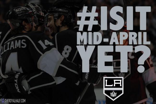 MajorSportsPod's tweet photo. Since @theroyalhalf has given up, we'll keep it going...

#IsItMidAprilYet? #LAKings #GoKingsGo #GKG http://t.co/lZ0QUlS97H