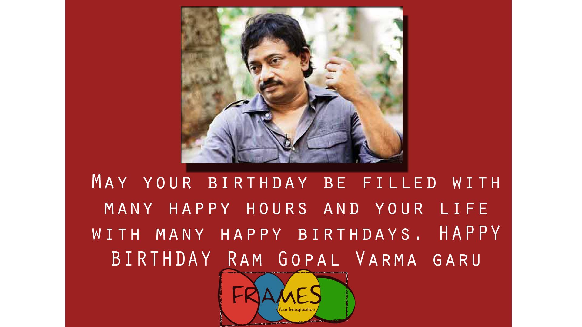 Happy Birthday ram gopal varma garu 