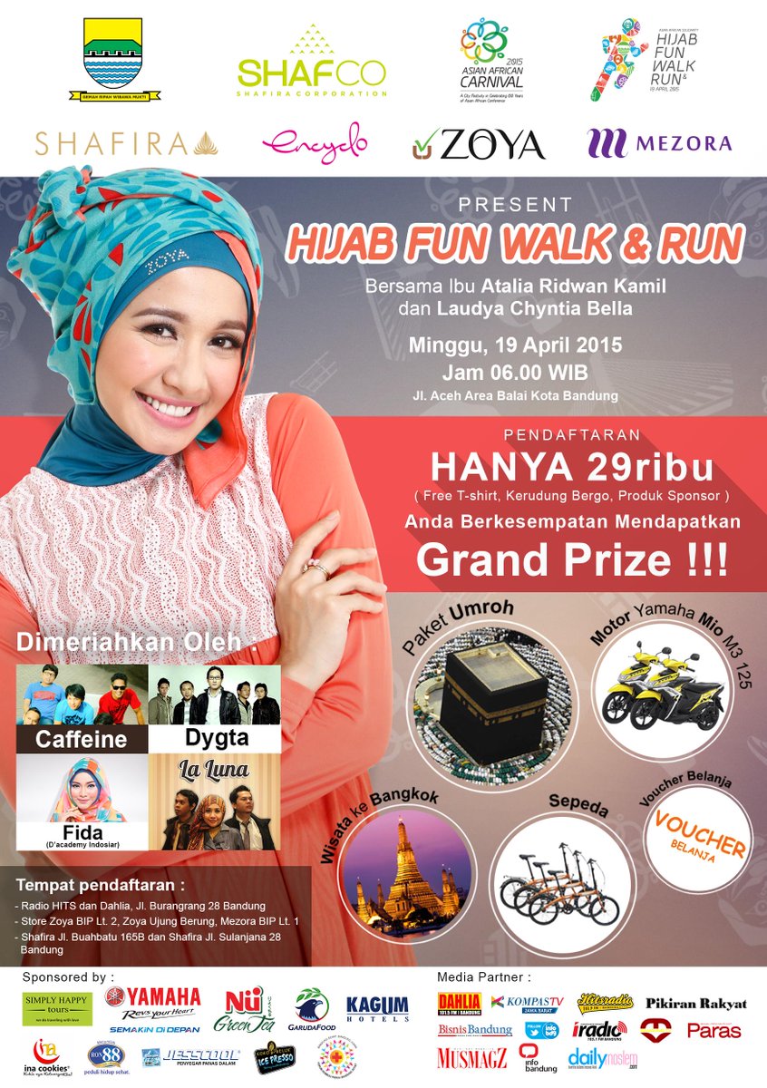 Aaaah telat:( <a href="/infobdg/">BANDUNG ᮘᮔ᮪ᮓᮥᮀ</a>: Today! #HijabFunWalk w/ Atalia Kamil &amp; Laudya Chyntia Bella Get Umroh, motor, &amp; t <a href="/Zoyalovers/">Zoya Fashion & Hijab</a>