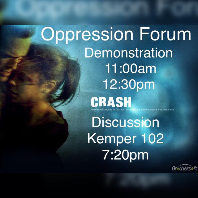 If you're in the PSU be on the look out! And come to Kemper at 7:20 for discussion and special performance!
