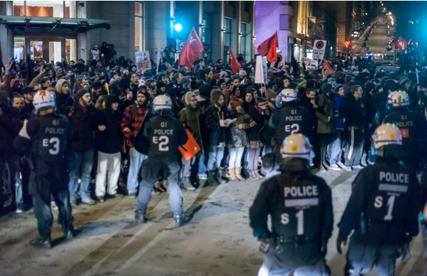nicolachocolat's tweet photo. Dissent in the ranks of Quebec's most militant student group? 
http://t.co/MuJlV838b9 http://t.co/3wMoHQfviR