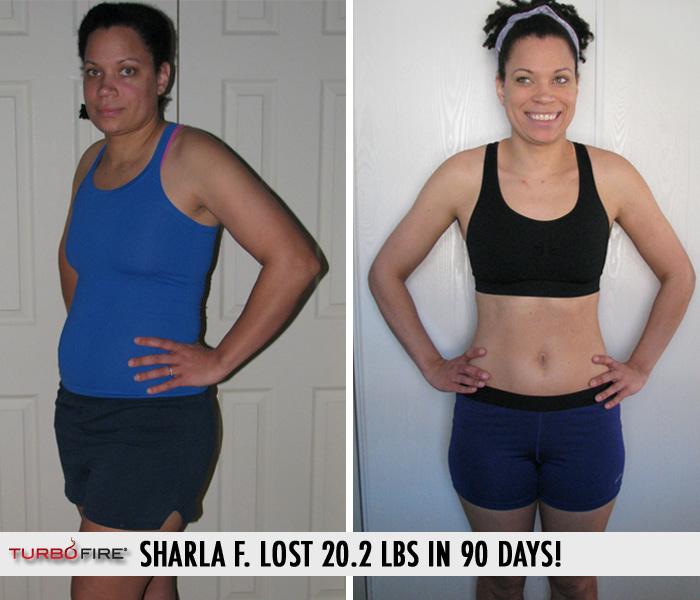 TurboFire's tweet photo. #TransformationTuesday  Sharla F. lost 20.2 lbs in 90 days with Turbo Fire!

http://t.co/3j7ntgIJ1d http://t.co/7rsoTQsfLi