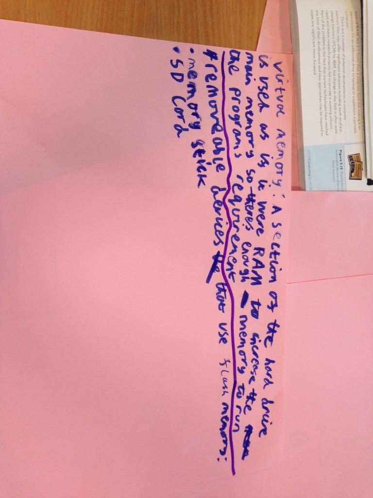 rusheymeadComp's tweet image. Primary Memory, Networks and Secondary Storage  #CompRevision