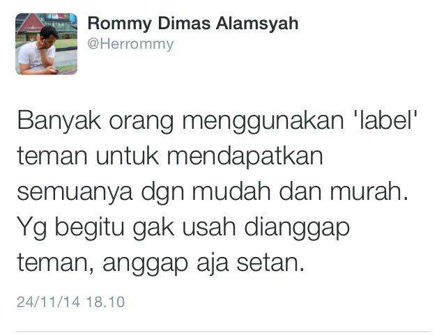 Iya. Anggap aja setan.