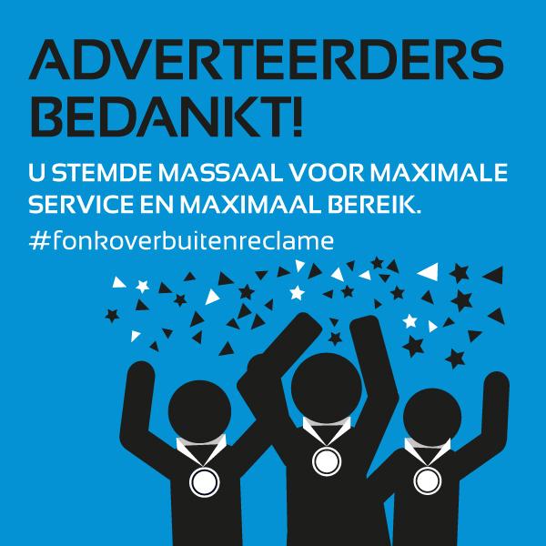 Mooi resultaat in buitenreclameonderzoek <a href="/FONKmag/">FONK Magazine</a>! Adverteerders enthousiast over A0-reclame. #fonkoverbuitenreclame