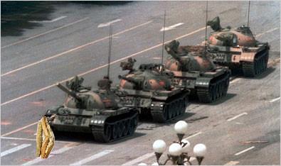 HeadBeeGuy's tweet photo. Probably the most iconic photo of the 20th century. An unstoppable force meets an immovable object. #conschippytea http://t.co/8jZBWgoQAW