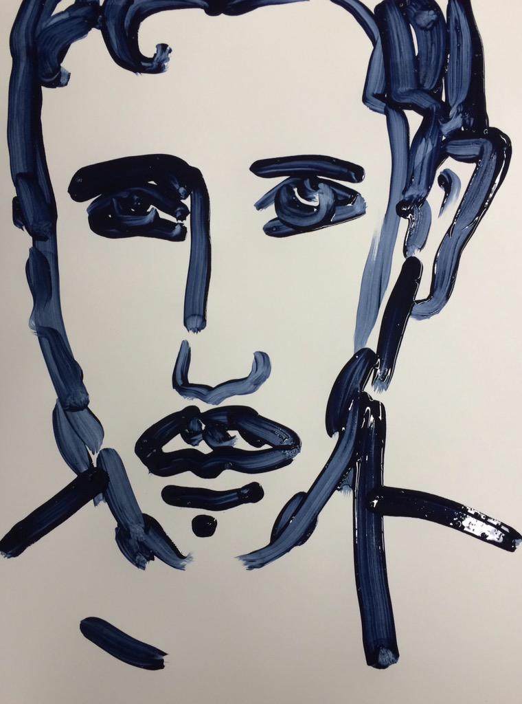 PaulKindersley's tweet photo. Here's dashing @DevinWallaceArt in photo stolen from facebook #1MinSketch http://t.co/CpNykEKlY5