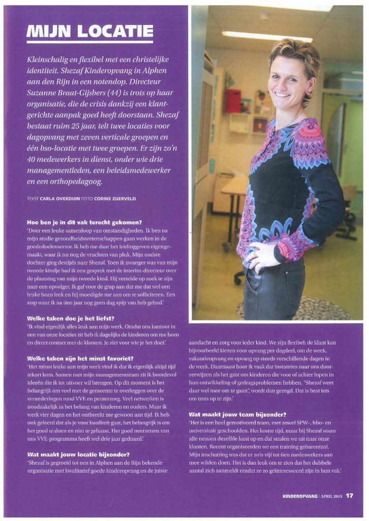 ShezafKO's tweet photo. Onze directeur @Kinderopvangmagazine! #trots http://t.co/De9Iq6FRWk