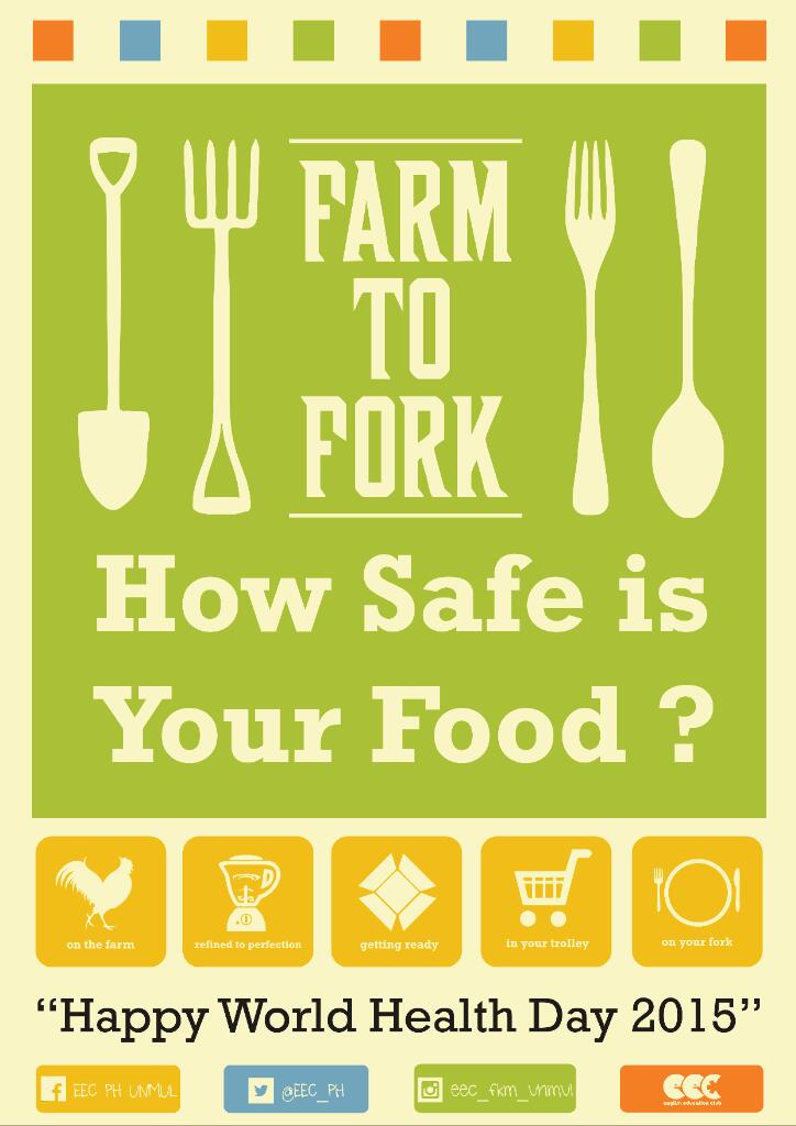 AnangRiski's tweet photo. From Farm to Fork #safefood 
World Health Day 2015 http://t.co/Q8CasCv038