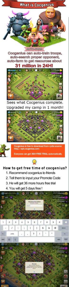 COC_Gossip's tweet photo. Just found a fuckin awesome add-on yesterday, I have told my clan members to install this piece of software cocgenius http://t.co/D6fN0BICNm