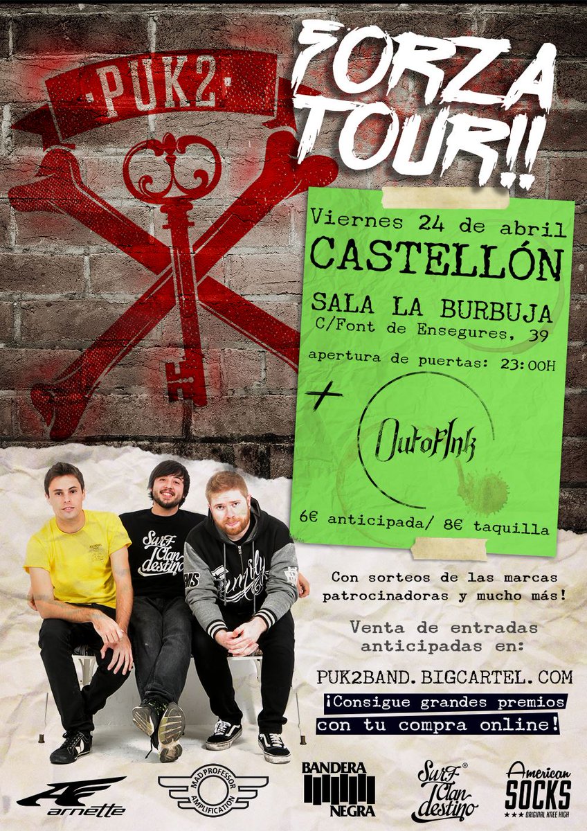 EL 24 DE ABRIL (23:00) TOCAREMOS CON <a href="/puk2band/">Puk*2</a> en LA BURBUJA! ¿Os lo vais a perder? (+ info facebook.com/events/1599484…)