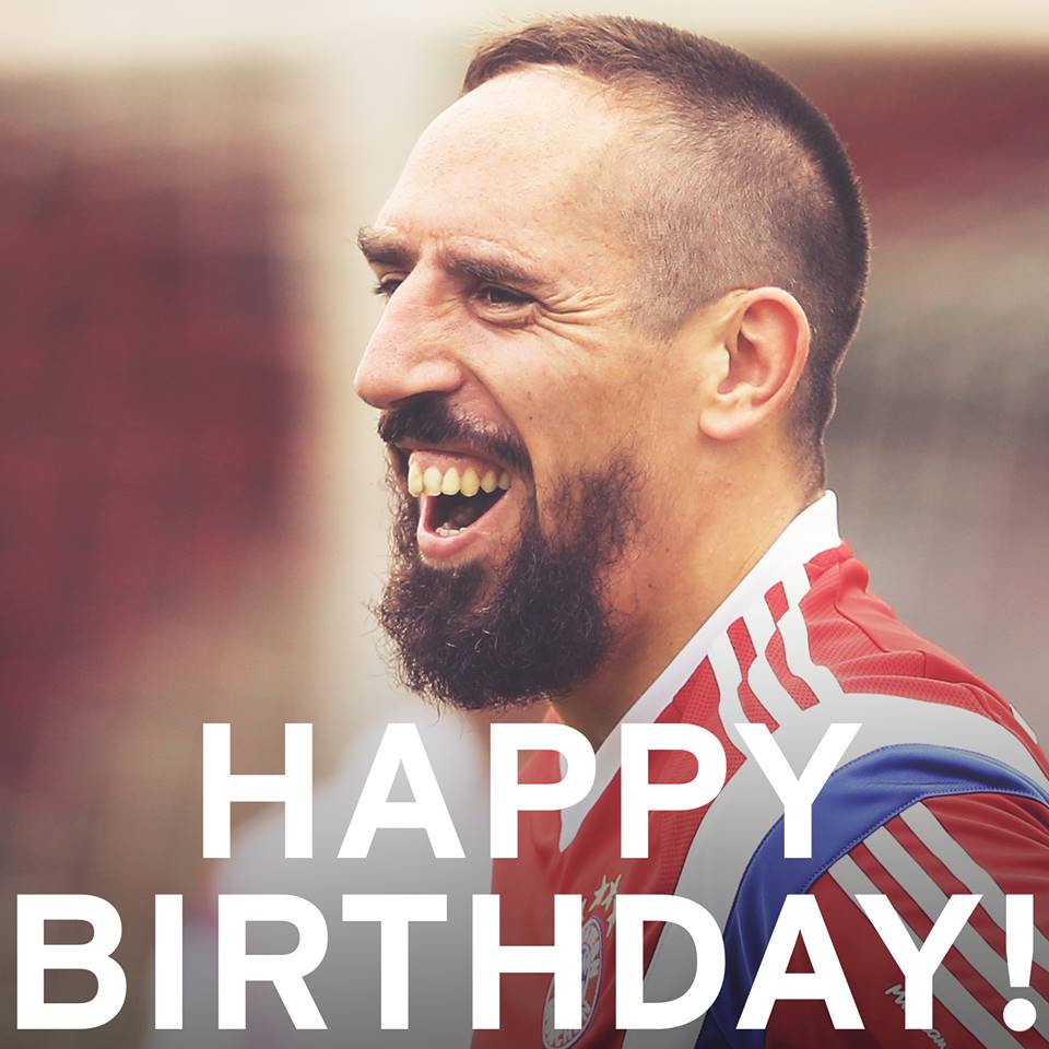 Happy 32th Birthday, Franck Ribéry!
Alles gute zum 32. Geburtstag, Franck Ribéry! 
