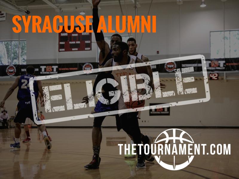 thetournament's tweet photo. .@SyracuseAlumTBT: First team eligible for #thetournament http://t.co/DwIOrORY5e