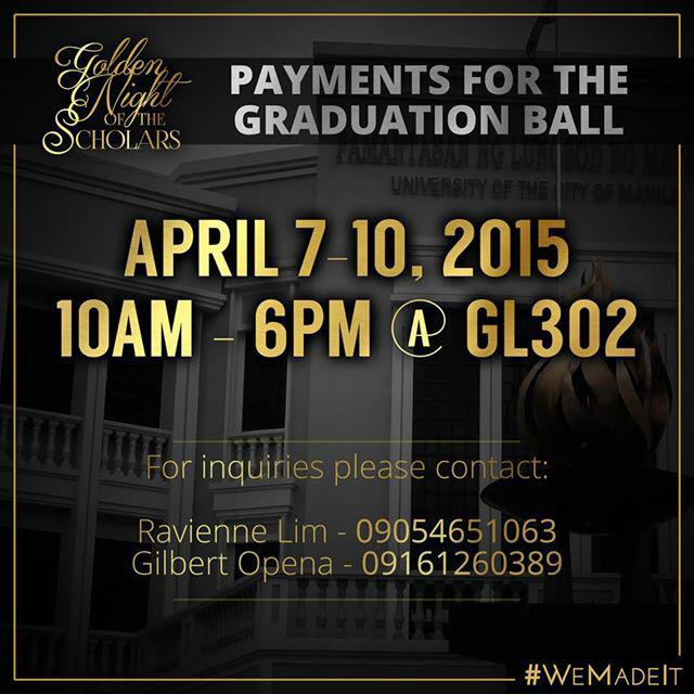 CTHTIMSC's tweet image. PLM Graduation Ball 2015. #WeMadeIt 😁