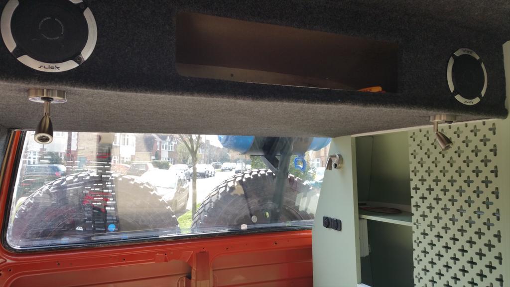 solarguruhuw's tweet image. Led spotlight for reading over rocknroll bed #vwsyncro #vwcamper