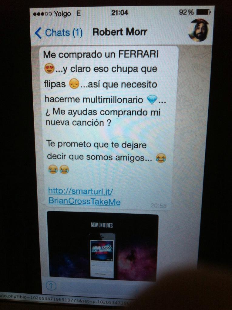 DirtyHaters's tweet photo. @2Maniaks qué! Os habéis comprado ya el ferrari? Puedo ser vuestro amigo? #2Mankos #Pateticos #MuertosDeHambre #Fama http://t.co/3DbuoGO1sQ