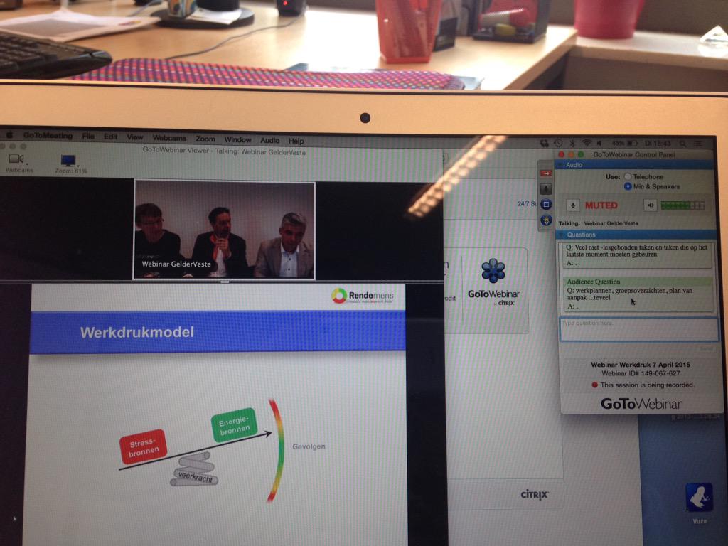 expeditie247's tweet photo. Werkdruk webinar. Moderne manier van communicatie  #gelderveste #Onderwijs http://t.co/7UZMhNx8pX