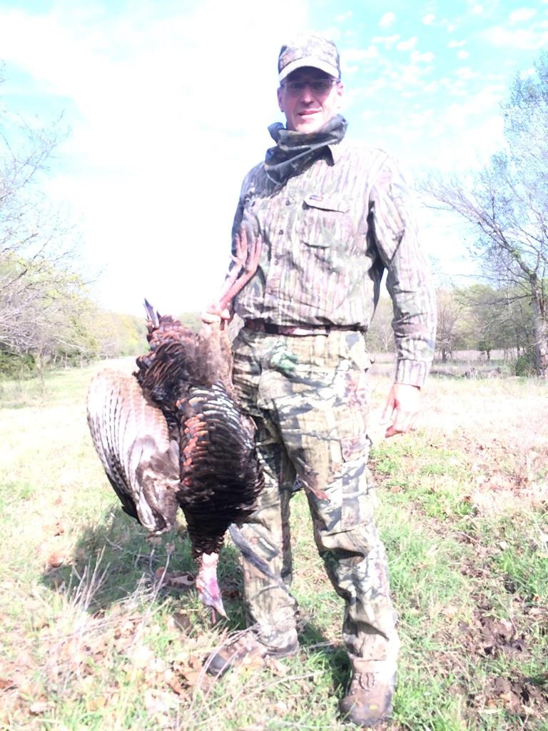 HRRHUNTING's tweet photo. Congrats to Craig who took our first tom of the official Oklahoma #turkeyseason. Took this bird yesterday afternoon http://t.co/tbC2o0IyW6