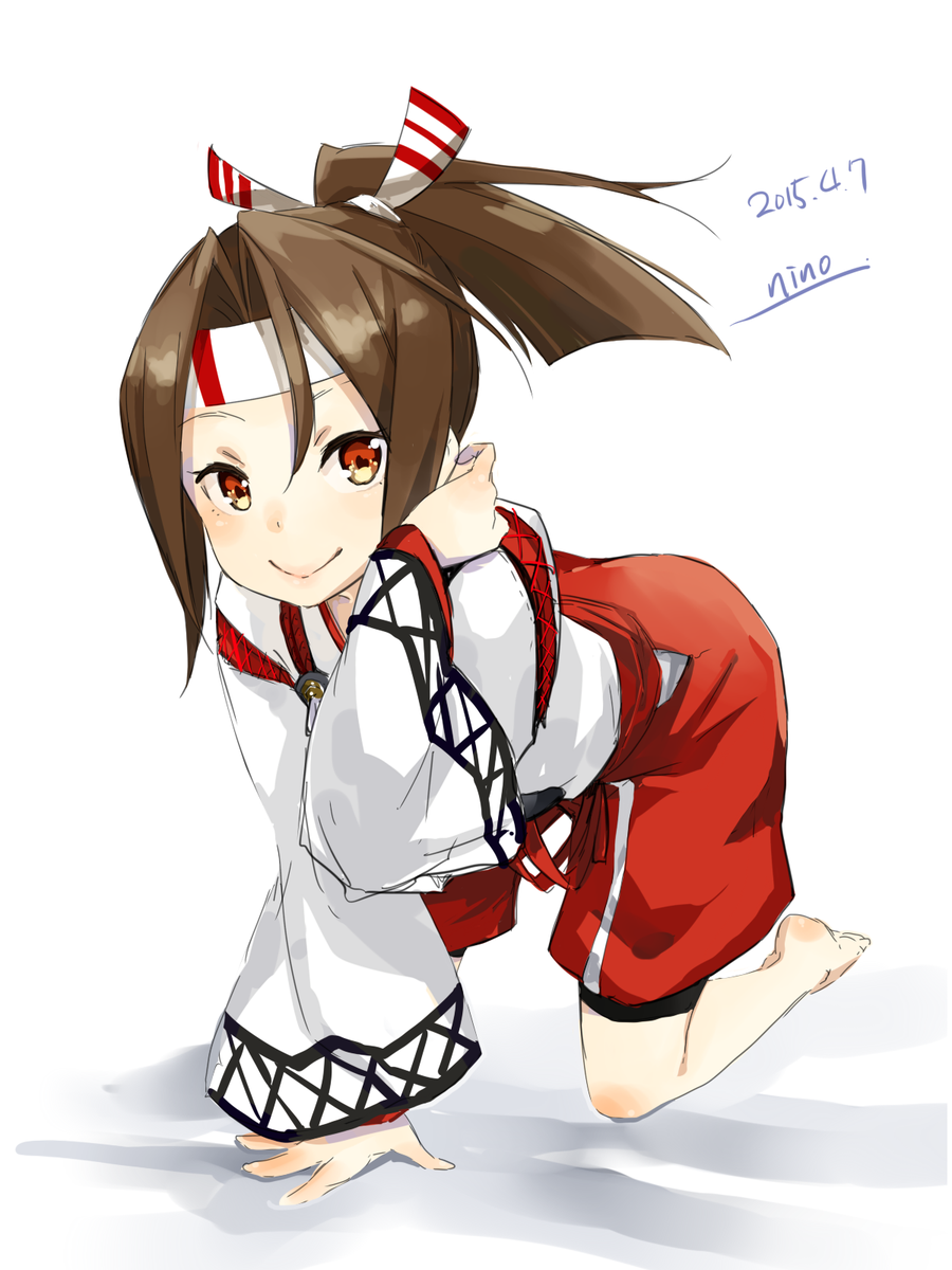 ワンドロいつの間にか復活してたので参加ー。づほー。 艦これ版深夜の真剣お絵描き60分一本勝負 艦これ版真剣お絵描き60分一本勝負_20150407pic.twitter.com/