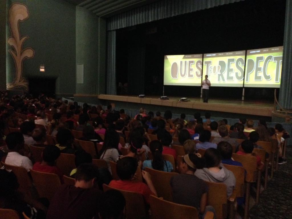 VernonMiddle's tweet photo. Camfel Productions character ed assembly http://t.co/TMbBiSjKuX