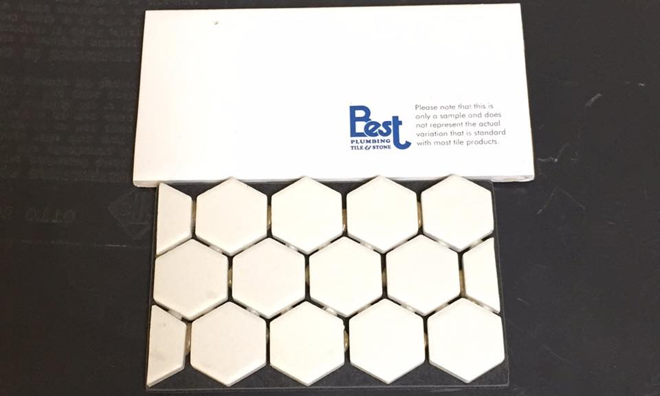 bklyncontessa's tweet photo. worked w/ a fellow @brizo #blogger19 Kym of @bestplg for the family bathroom tile! Simple + classic + white & bright! http://t.co/YZeRcK0N0M