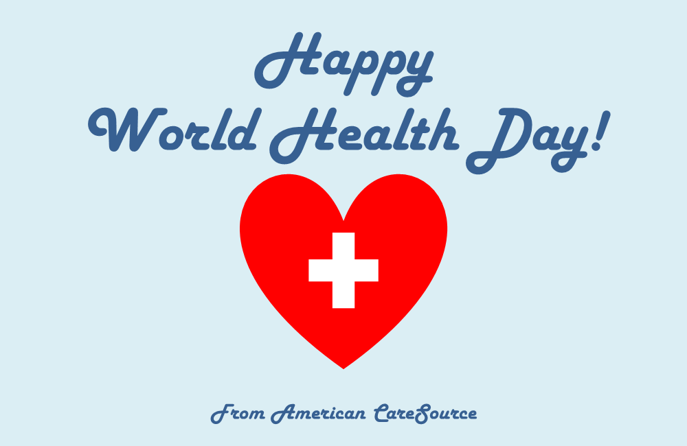 AMCareSource's tweet image. Wishing you good health! #WorldHealthDay