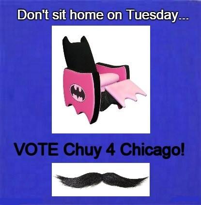 NancyOsborne180's tweet photo. Hey, Chicago! Let's elect a new Mayor. #Chuy2015 #DumpRahm #TBATS @BadassTeachersA @garcia4chicago #OneTermRahm http://t.co/Tu2U2rhaUL