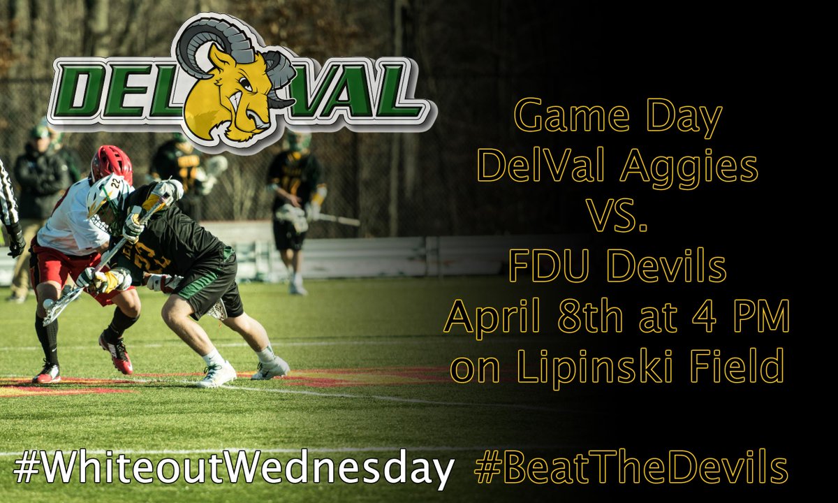 dvumlax's tweet photo. Aggies faceoff against FDU tomorrow @ 4 PM on Lipinski Field #whiteoutwednesday #BeatTheDevils @DelVal @DelValAggies http://t.co/du4aiQlSyO