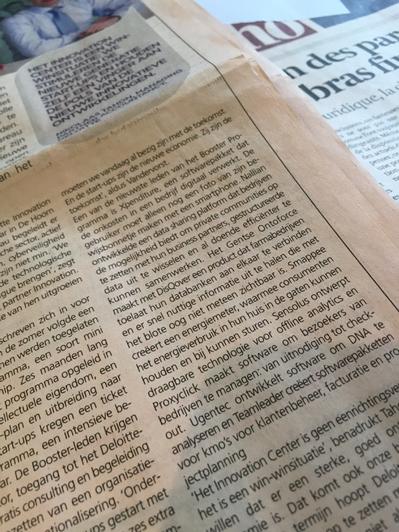 jorisbrabants's tweet photo. RT @PieterSauwens: #DeloitteIC in #DeTijd #Nallian #Ontoforce #Proxyclick #Sensolus #Smappee #Teamleader @Xpenditure  http://t.co/3q4or8qp7k