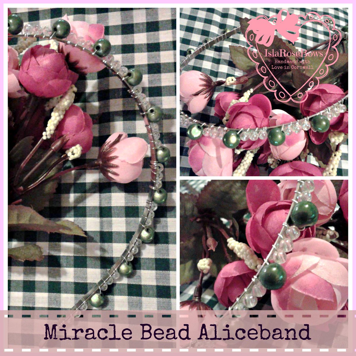 Not just ribbon! <a href="/IslaRoseBows/">IslaRoseBows</a> use beads to create special accessories just for you! #LoveSaltash