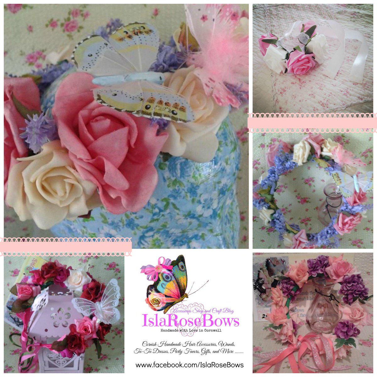 Floral Crowns #wedding #fairy #fairies Designed just for you <a href="/IslaRoseBows/">IslaRoseBows</a> #LoveSaltash