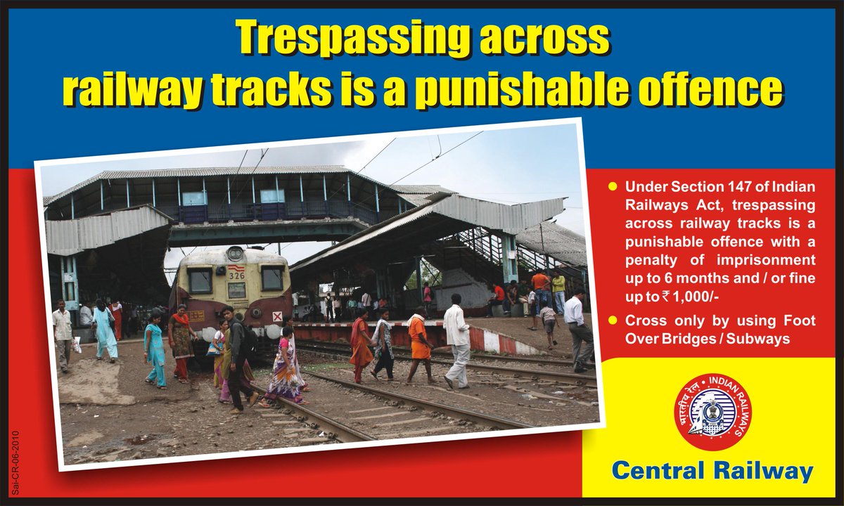 Narendra_IRTS's tweet photo. #Mumbai join us in educating our commuters, #TrackCrossing is dangerous @Central_Railway @WakeMe_Up @rajtoday http://t.co/RJ06wIyE50