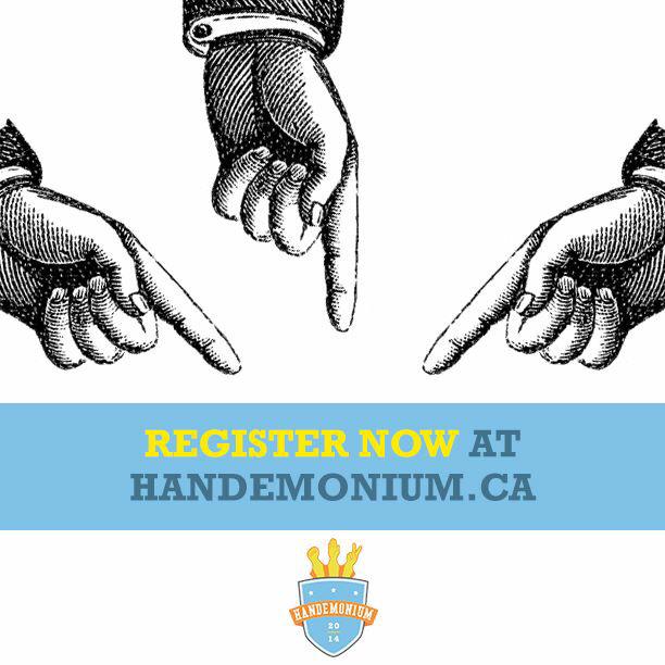 HandemoniumWPG's tweet photo. Canada's biggest Rock Paper Scissors tournament goes down this Wednesday! Register now. Only $20! http://t.co/fz6CH9cHRi