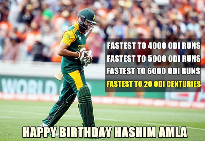 Happy Birthday The Great of Cricket World Hashim Amla...
...K.jutt. 