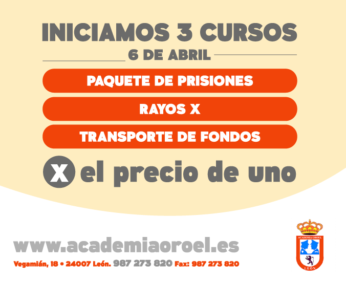 AcademiaOroel's tweet photo. Iniciamos 3 cursos x el precio de 1, paquetes d prisiones, rayos X y transporte de fondos que comienzan el 6 de Abril http://t.co/ZzMbu0s3Q2