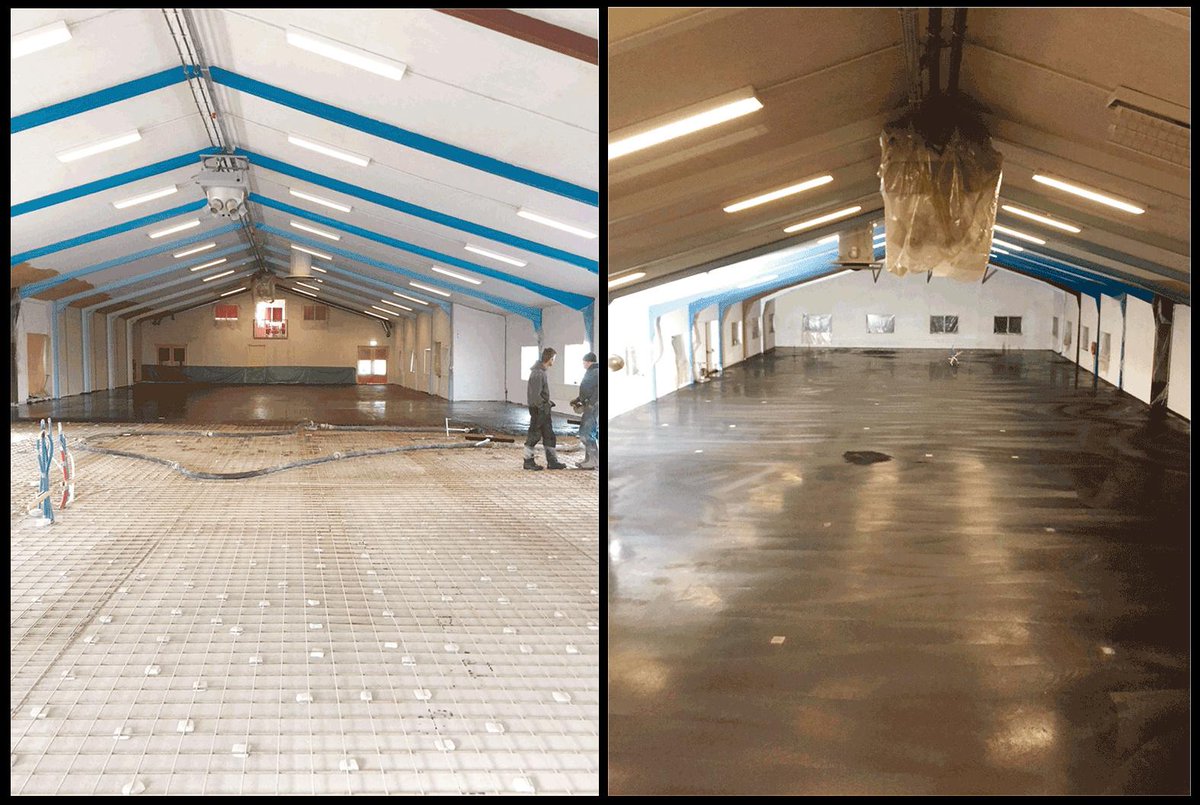 HVBetonvloeren's tweet photo. 760 m2 antraciete betonvloer gestort en monoliet afgewerkt bij @destrandhoeve te Baarlo http://t.co/cyazj9hRB9