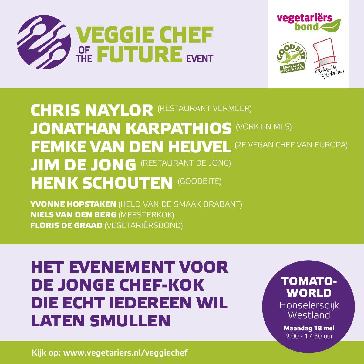 vegetariersbond's tweet photo. Heb je het prachtaffiche v ons scholingsevent voor koks al gezien? http://t.co/hXkYZB5Tpj met @Karpathios @RestdeJong http://t.co/GMYh7pakab