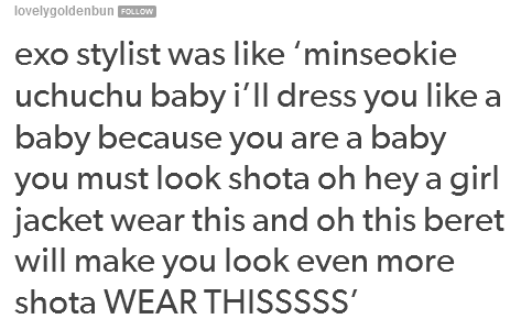 bbangjuric's tweet photo. exo's stylist was like...
#LuckToHaveEXO #CallMeBaby 
so this happened... http://t.co/JhwqpPYZaR