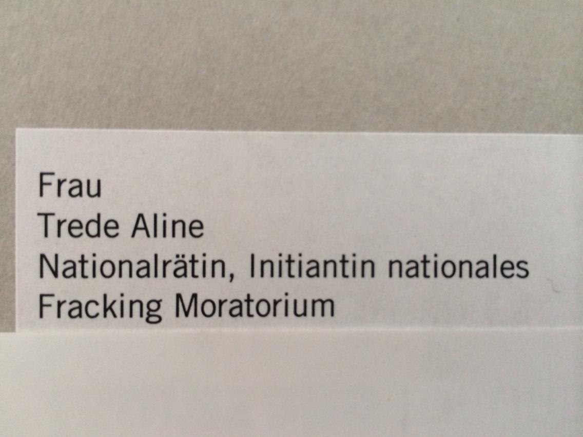 alinetrede's tweet photo. Bin ich bei der #SASEG so in der Adresskartei? Nicht schlecht! #stoppfracking http://t.co/tSBnnlbfgZ