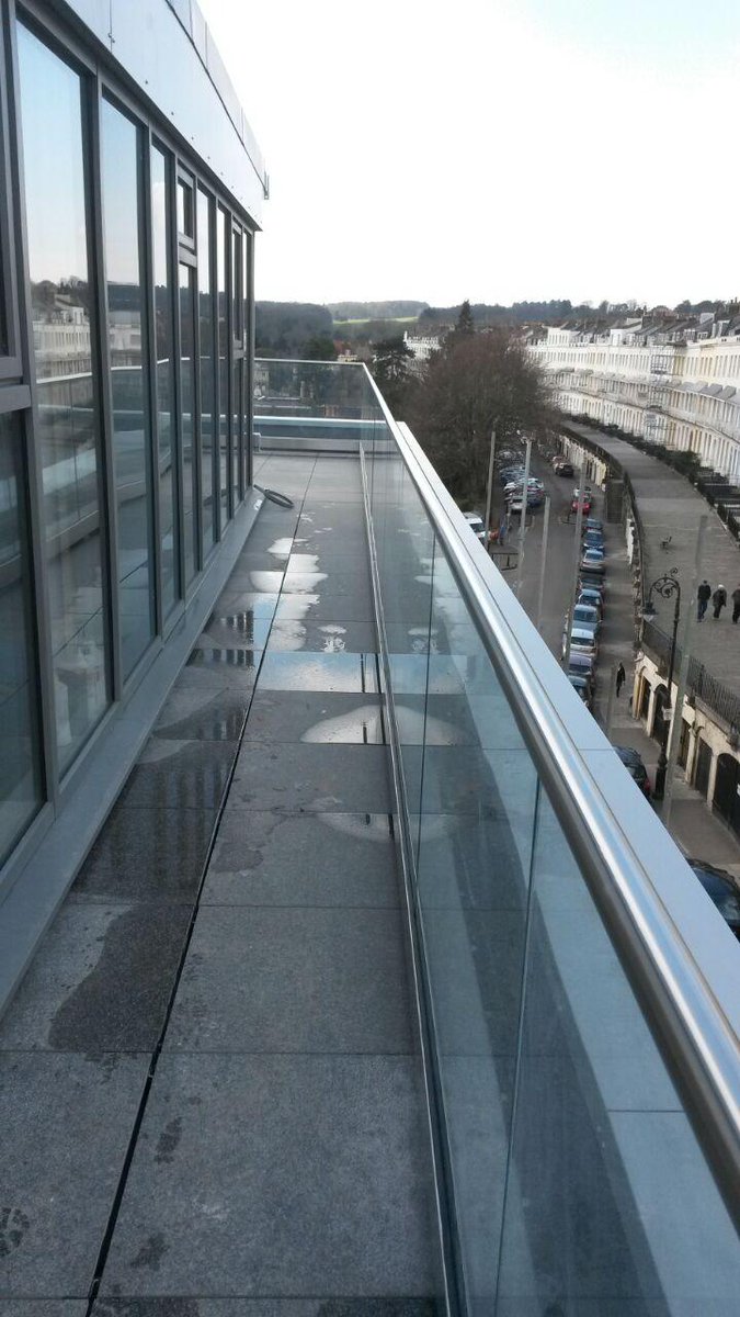 Nearing completion of Stainless &amp; Glass Balustrade @ Royal York Crescent, in Clifton Village Bristol <a href="/bray_slaughter/">Bray & Slaughter</a>