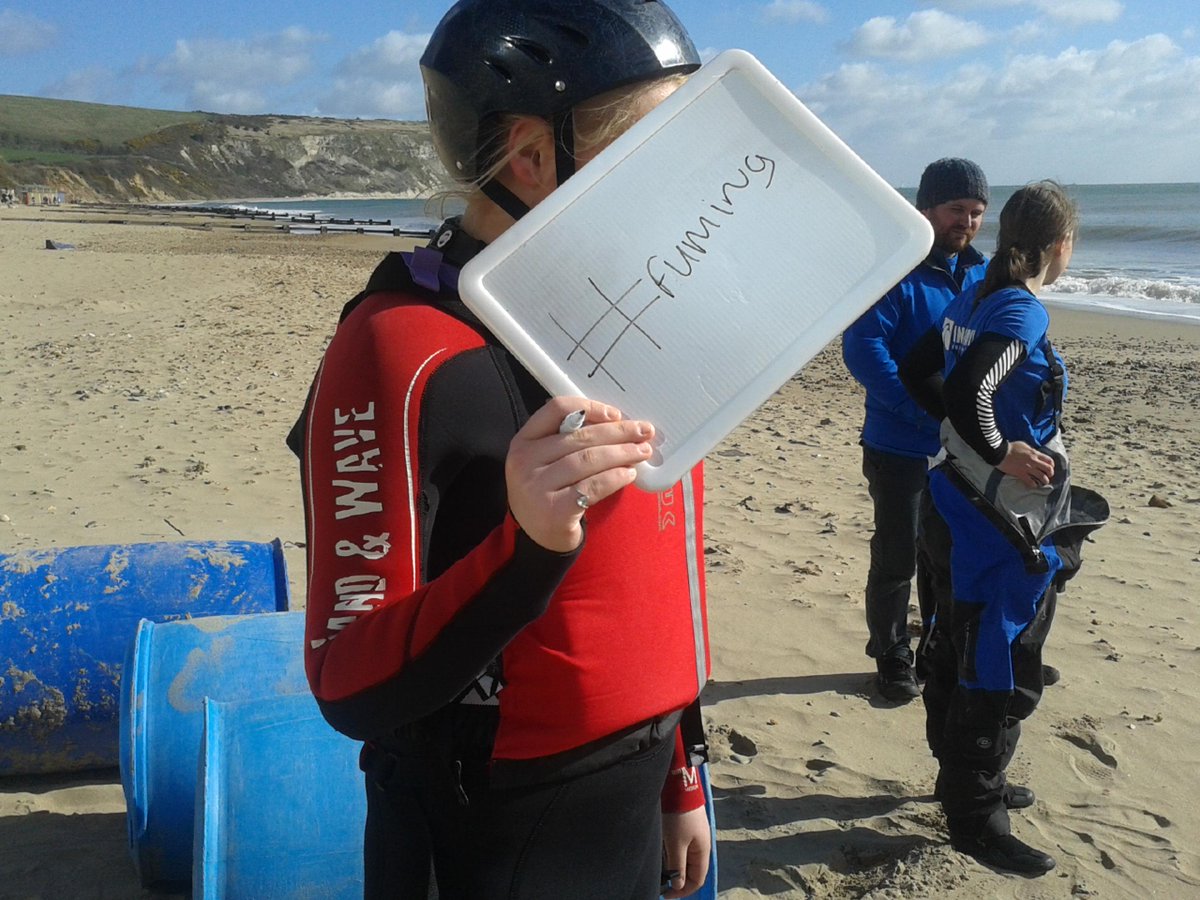 GraceE4L's tweet photo. Its how the girl felt but she changed her mind once she got in that sea!! #FearsFaced @NCS @JessTE4L  #SwinDons http://t.co/QXI9sWUTrZ