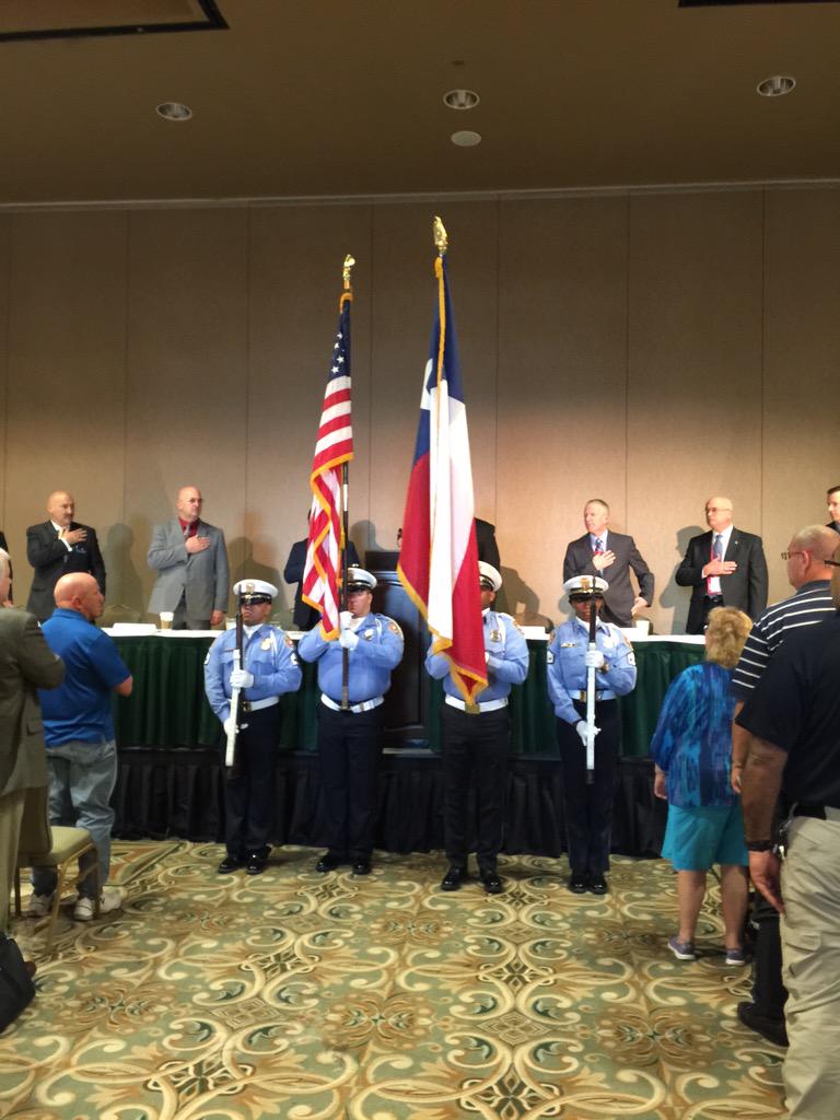 TxTPCA's tweet image. Colors presented by Galveston Police Honor Guard under the direction of Sgt. Annie Almendarez #TPCA2015