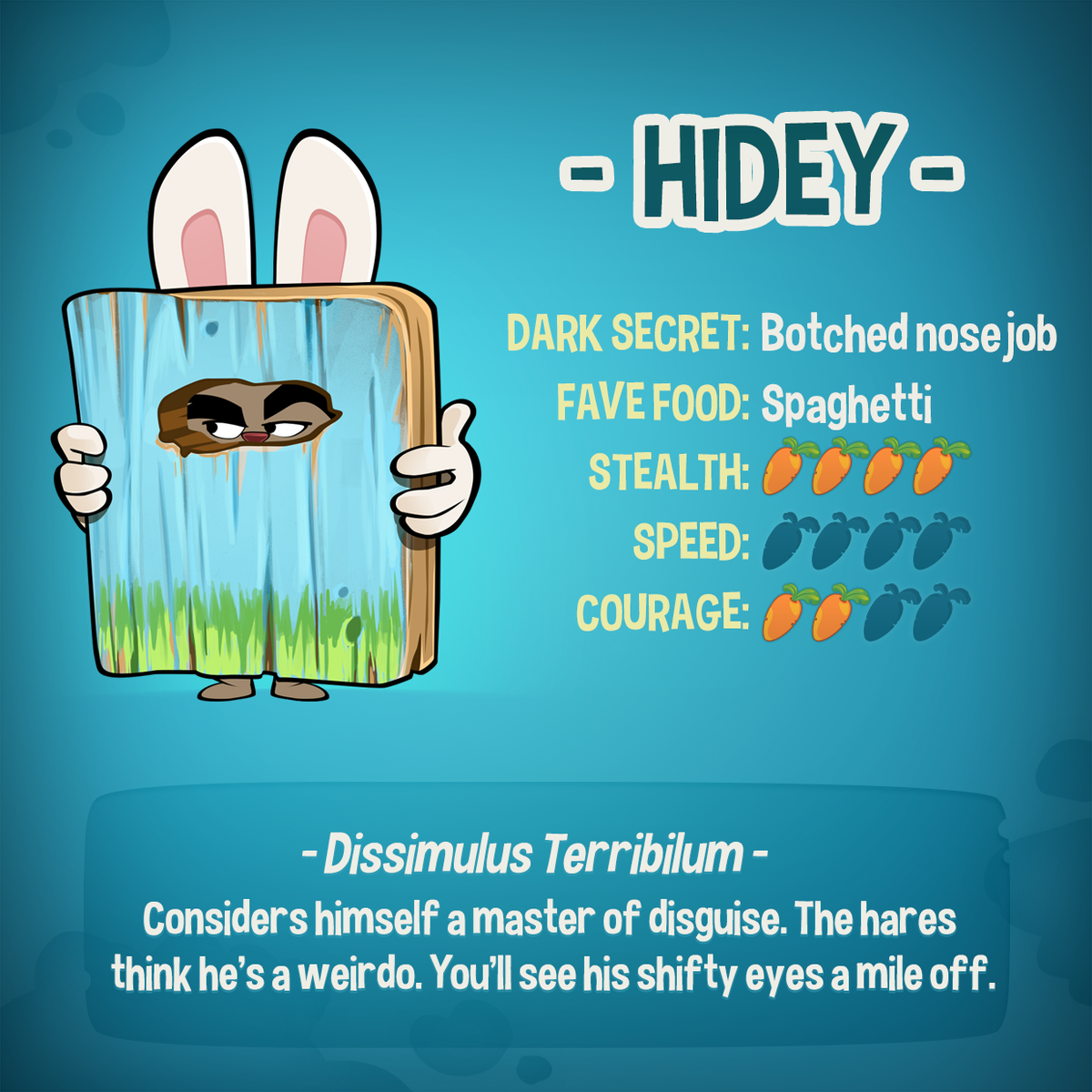RunSheldon's tweet image. Meet Hidey!!

#RunSheldon #iOS #NeverGiveUp #MeetTheHares #mobilegames