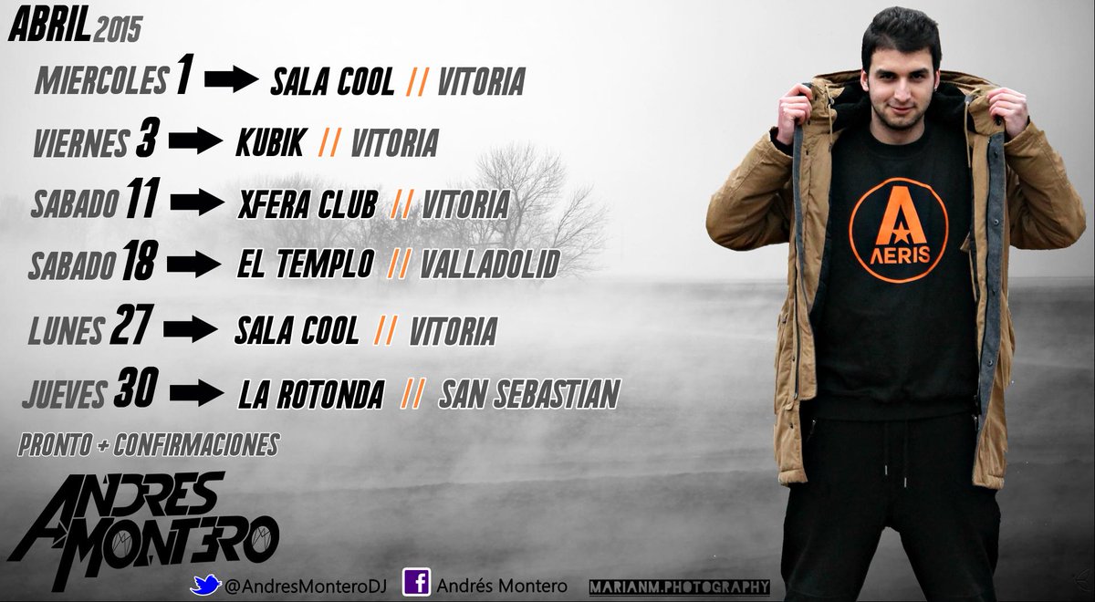SoyAnbrok's tweet photo. 🔵 VIENE ABRIL DE LO MÁS CARGADO.. ¡AQUÍ TENÉIS LAS SALAS DONDE ACTUARÉ ESTE MES! PRONTO + CONFIRMACIONES 🔵 http://t.co/4mA9WaUYa3