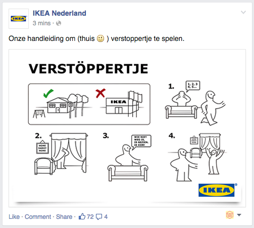 PattiDr's tweet photo. “@DeBesteSocial: IKEA Nederland komt met reactie op verstoppertje-gate. #debestesocial http://t.co/wfzrfhClPs” #masterMPC