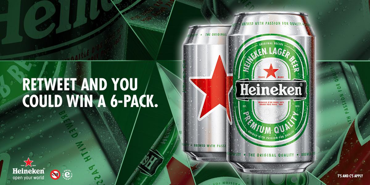 Heineken_SA's tweet image. Introducing the NEW Heineken Can. More Silver Outside. Same Gold Inside. Retweet and you could win a 6-pack!